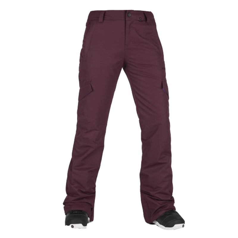 Volcom - Bridger Insulated Womens Snowboard Pants - Merlot - SALE - Magic Toast