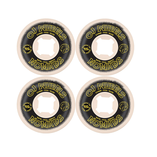 OJ Elite Wheels - Nomads - White 95A - 53mm