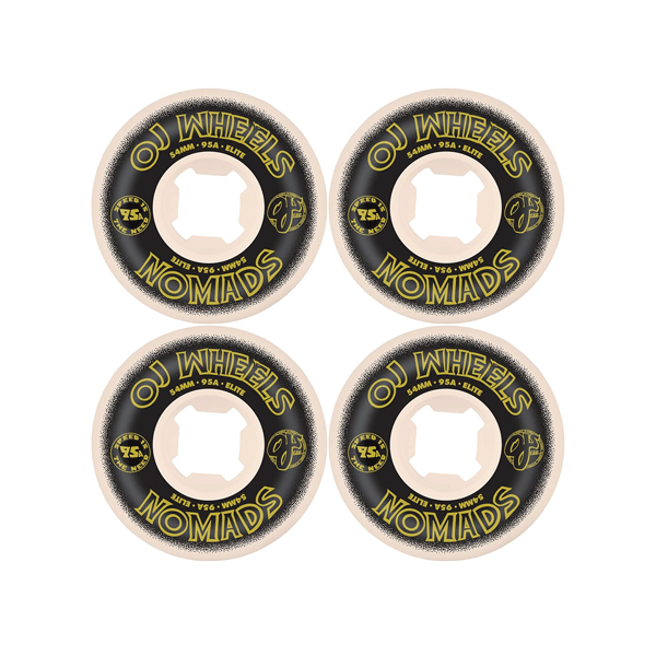 OJ Elite Wheels - Nomads - White 95A - 54mm