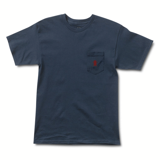 Grizzly - OG Bear Embroided Pocket T-Shirt - Navy SALE