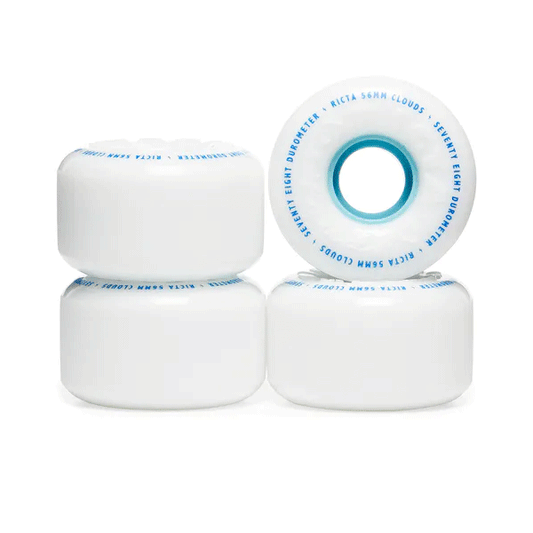 Ricta - Clouds Skateboard Wheels 78a White/Blue - 56mm