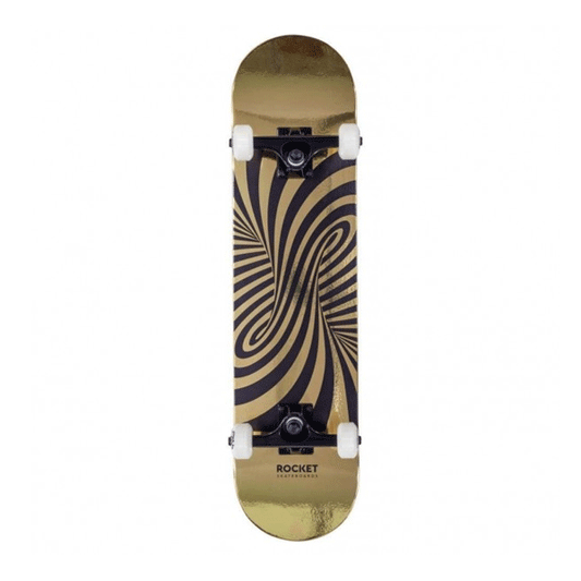 Rocket - Twisted Foil Gold Complete Skateboard - 7.5"