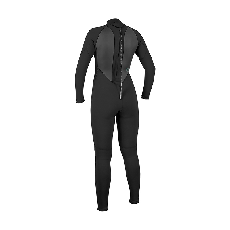 O'neill - Womens Reactor 2 3/2 Back Zip Wetsuit - Black/Black